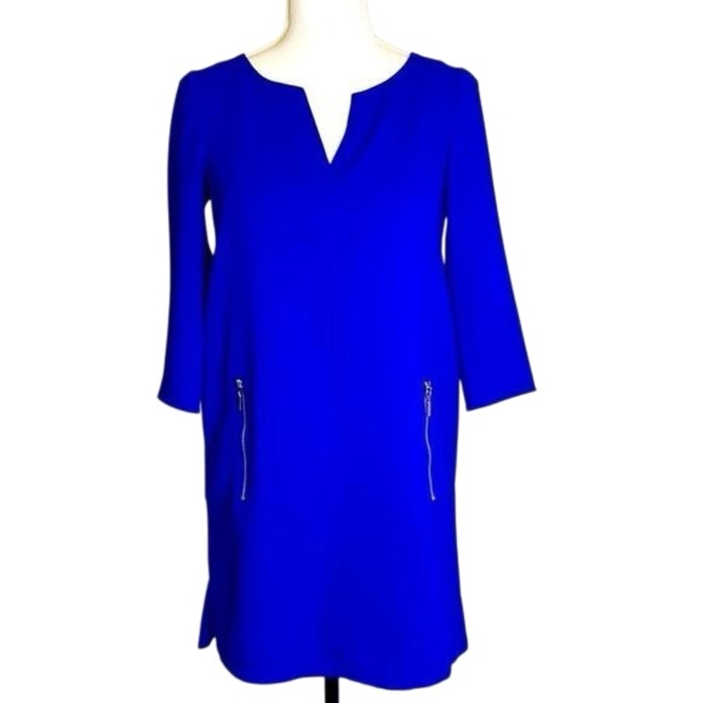 H&M Royal Blue Dress with Zipper Details Size 4